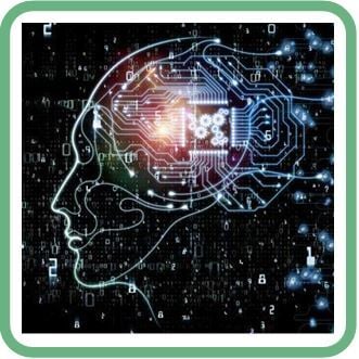 human profile with brain replaced by light and connections
