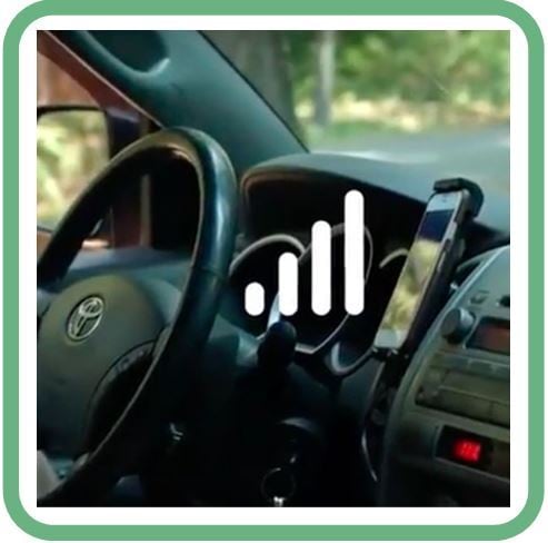 mobile phone in car
