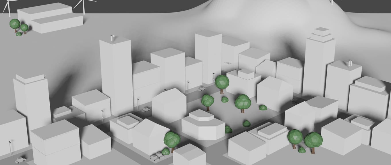 3D rendering of buildings in NetXplore