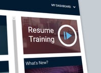 Resume Training, as seen in the LearningZone