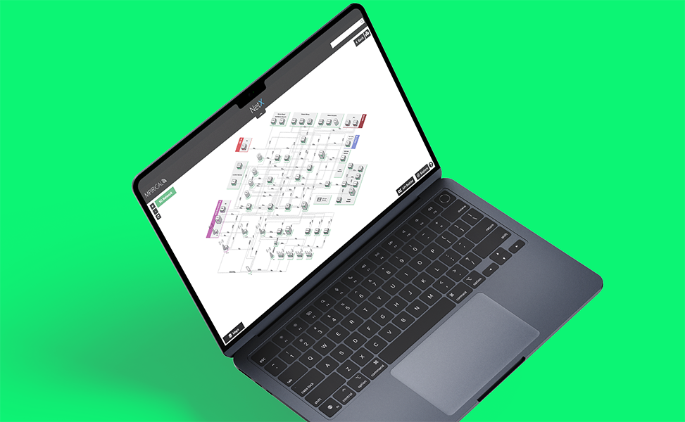 Mpirical's NetX tool on a laptop