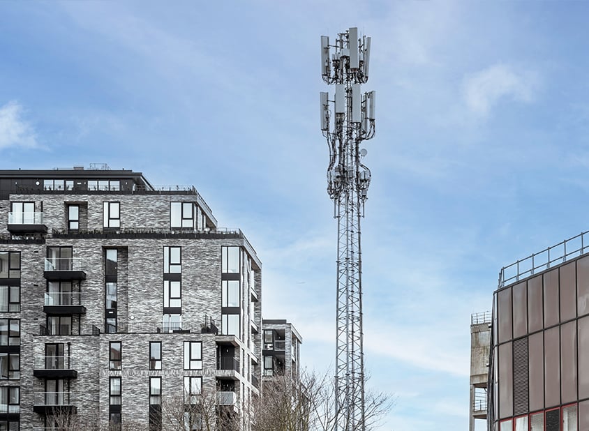 A base station in an urban environment