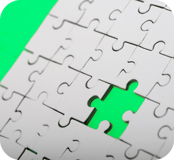Gap in the puzzle, illustrating a skills gap
