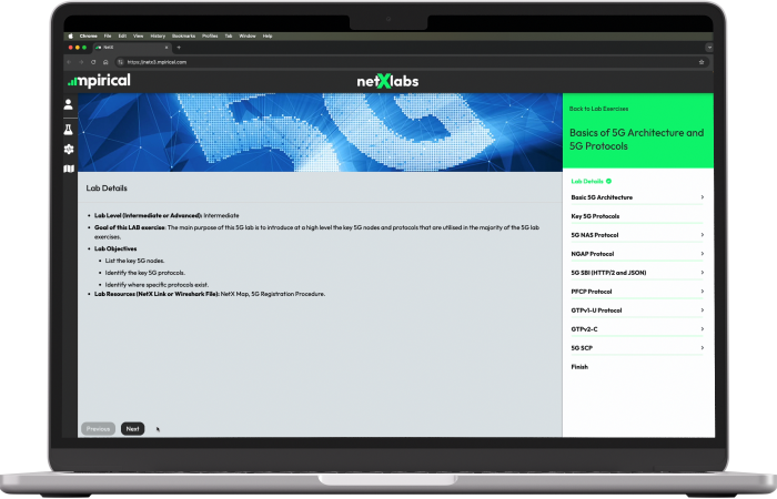 NetXlabs on laptop scrolling through content