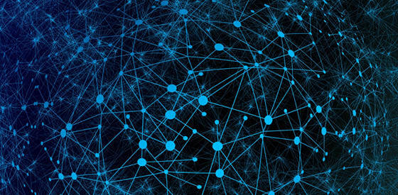blue network connections