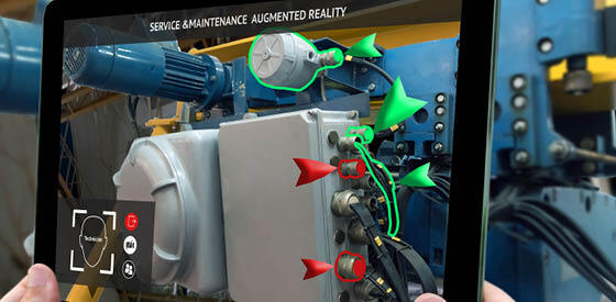 close up of robotics on tablet