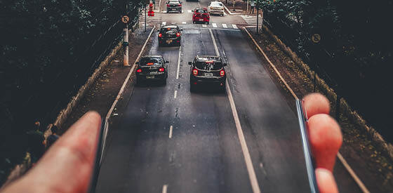 road with cars